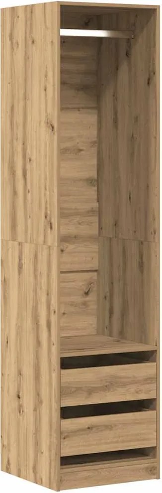 vidaXL Șifonier, stejar artizanal, 50x50x200 cm, lemn prelucrat