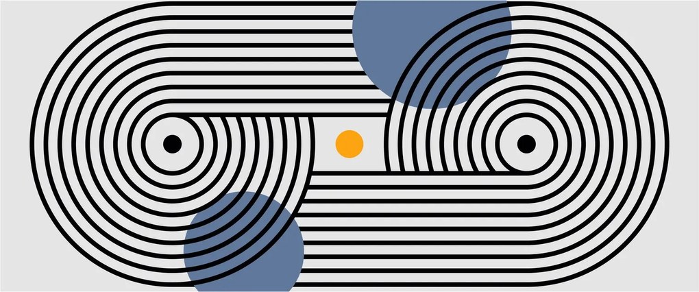 Tablou - Abstracție minimalistă N⁰3 (120x50 cm)