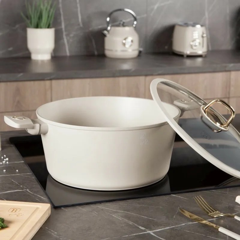 BerlingerHaus Cratiță cu suprafață din titan șicapac Sahara 30 cm, 4HOME