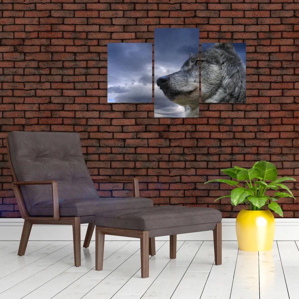 Tablou - Cap de lup (90x60 cm)