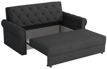 Canapea extensibilă Clovea Roma III (Gri închis) (cu sp. depozitare). 1105518