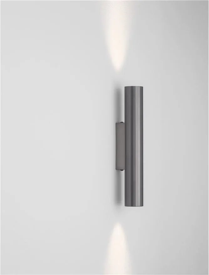 Aplica LED iluminat sus si jos RIVETA nickel negru