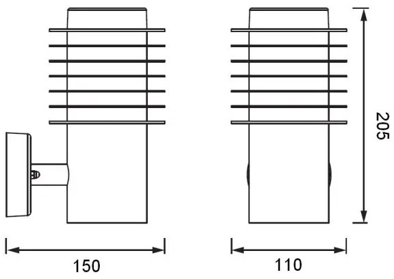 Aplică LED de exterior cu senzor Ledvance RONDO LED/9,5W/230V IP44 antracit
