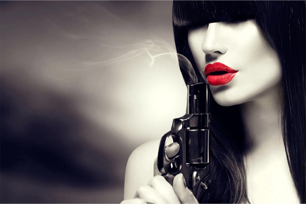 Tablou - Femeia misterioasă (90x60 cm)