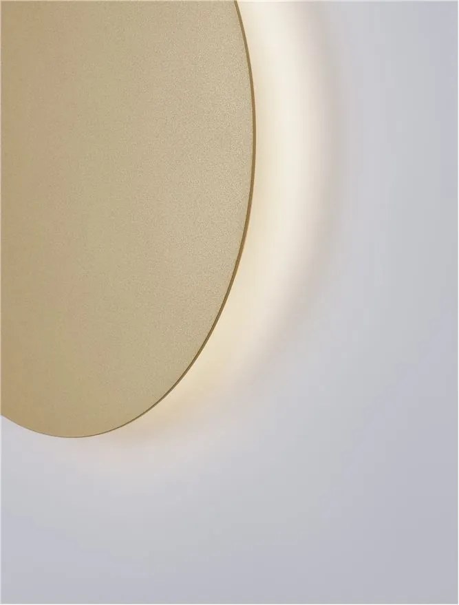 Aplica LED de perete design ambiental CYRCLE 30cm aurie