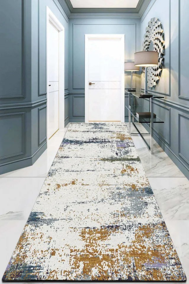 Covor Hol Gastado Djt, 80x300 cm, Poliester, Multicolor