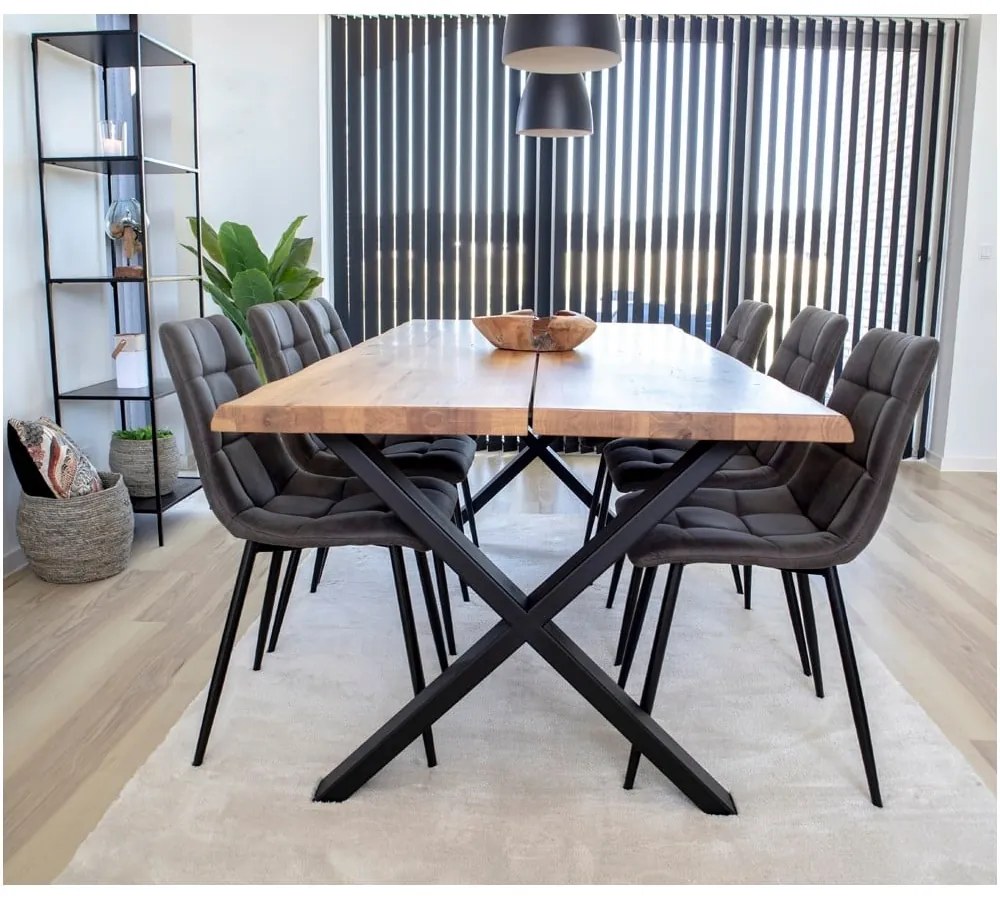 Scaune de dining gri-închis 2 buc. Moseby – Bonami Essentials