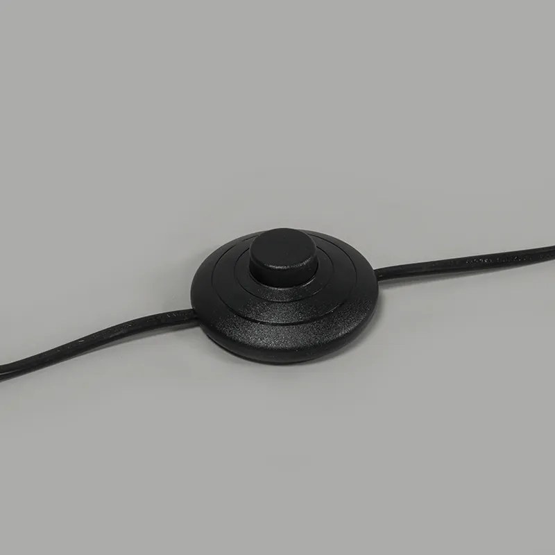 Lampă de podea din alamă cu abajur gri 50 cm - Kaso