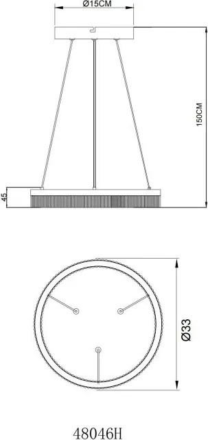 Pendul LED design circular ZARA