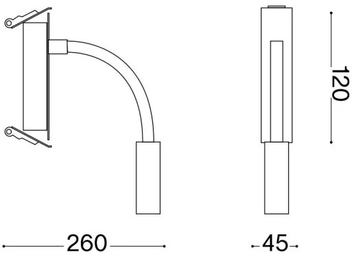 Veioză LED flexibilă Ideal Lux IO LED/3W/230V CRI 90 alb
