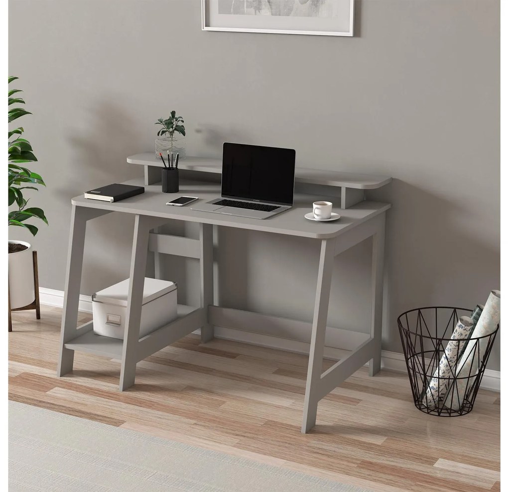 Masă PC Cantry (gri). Promo -17%. 1107718