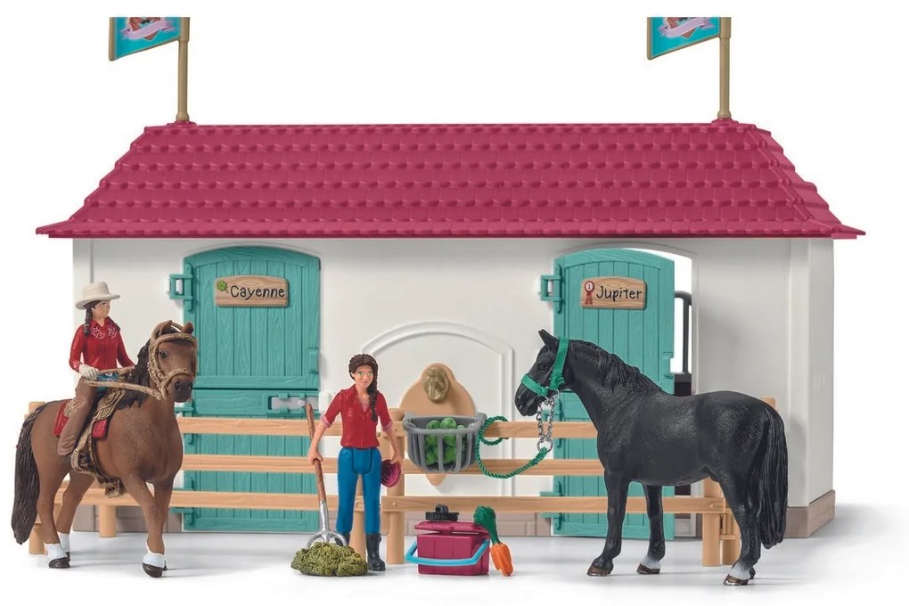 Schleich - Casă mare cu grajduri și accesorii96 cm