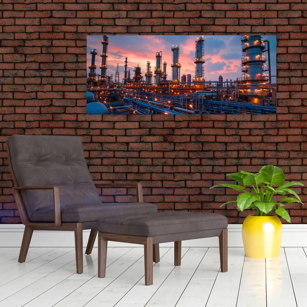 Tablou - Instalație industrială (120x50 cm)