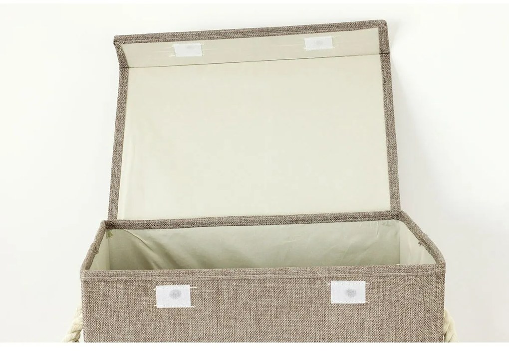 Coș textil pentru rufe LAUNDRY 40 x 30 x 60 cm, maro