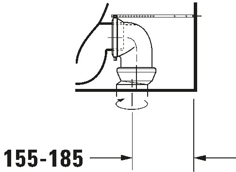 Duravit D-CODE vas WC compact din ceramică, alb lucios - 21180900002
