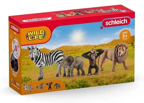 Animale sălbatice Schleich 42387, 4 buc.