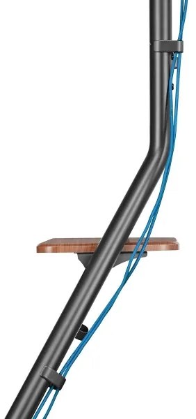 Suport de podea pentru televizor Nedis TVSM6200BK 37-75" negru/maro