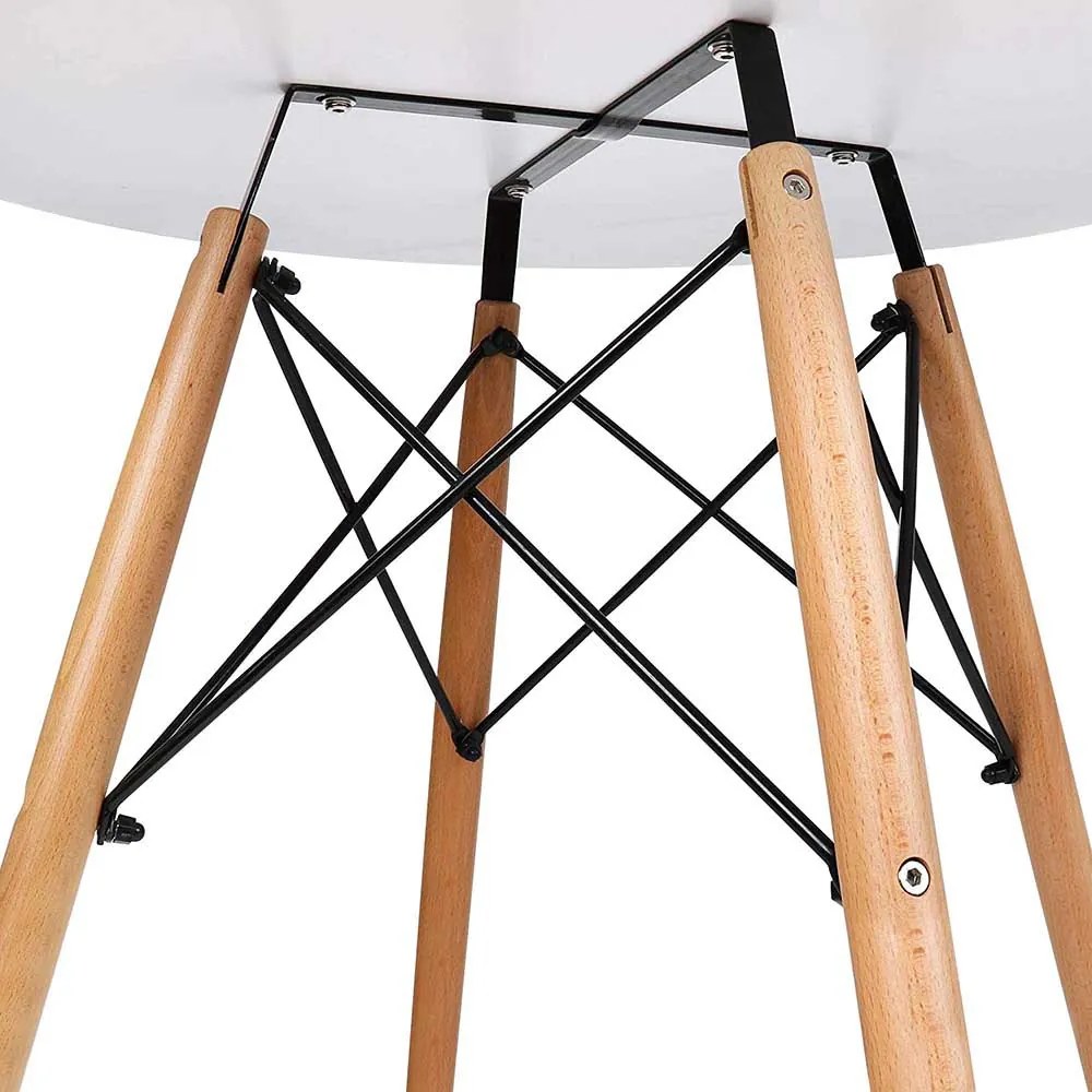Set de 4 scaune moderne pentru dining cu masă, în 3 culori - alb
