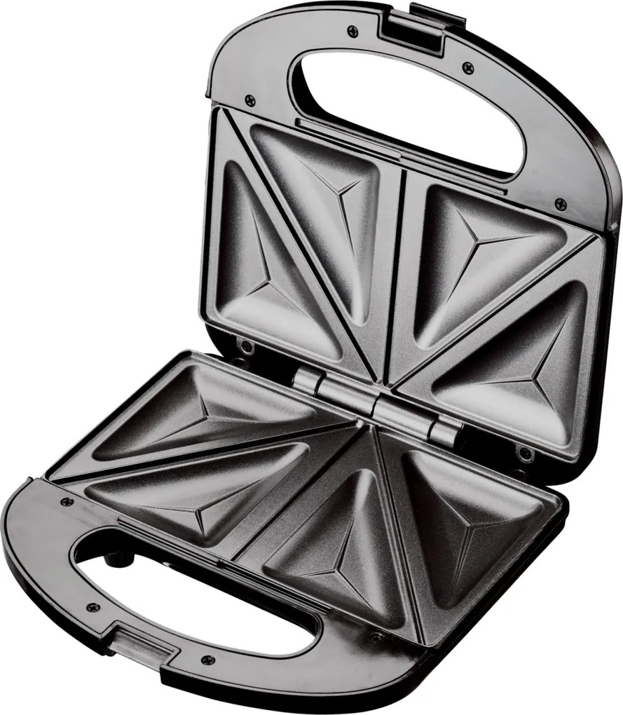 Sandwich-maker Floria ZLN4304, Negru, 750 W, Placi antiaderente model triunghi