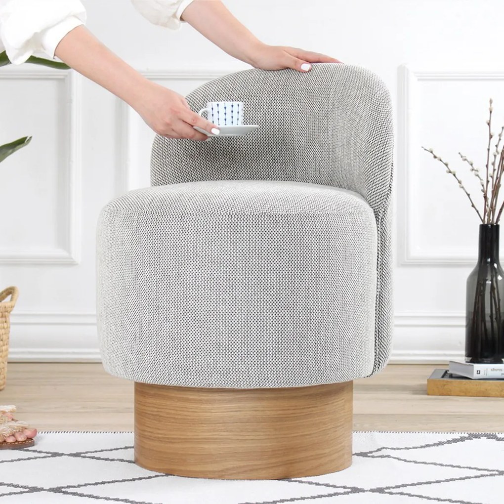 Barren Pouf Gri Taburet