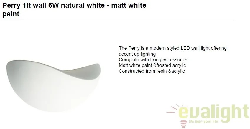 Aplica de perete moderna cu LED Perry 55597 EN