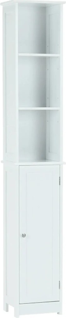 Dulap ATENE TYPUL 1, alb, cu o usa, 30x24x172 cm