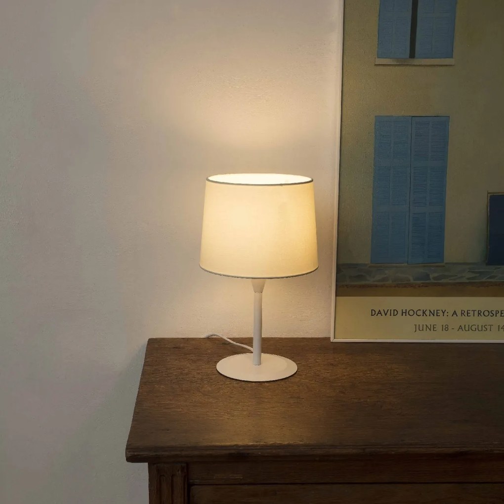 Veioza / Lampa de masa moderna design elegant CONGA mini alb/bej 64316-02