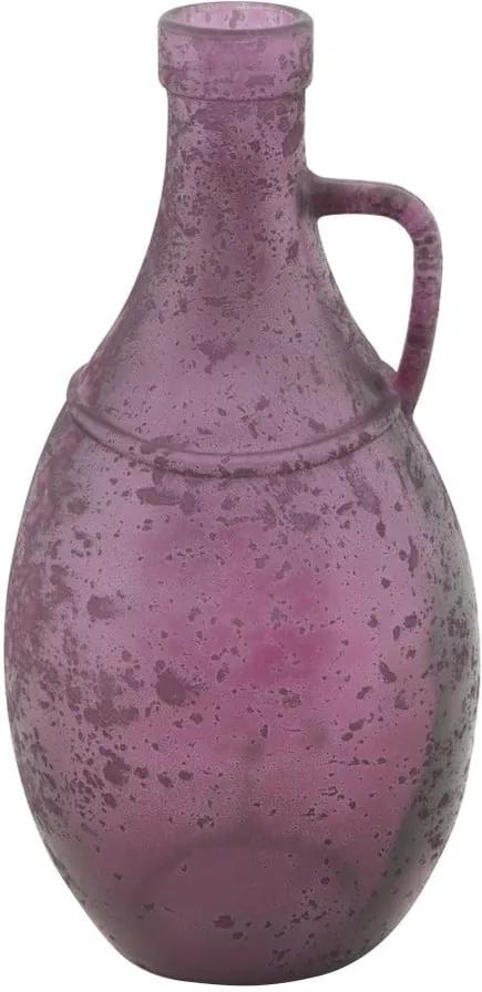 Vază din sticlă reciclată Mauro Ferretti Bordeaux, ⌀ 12,5 cm, mov