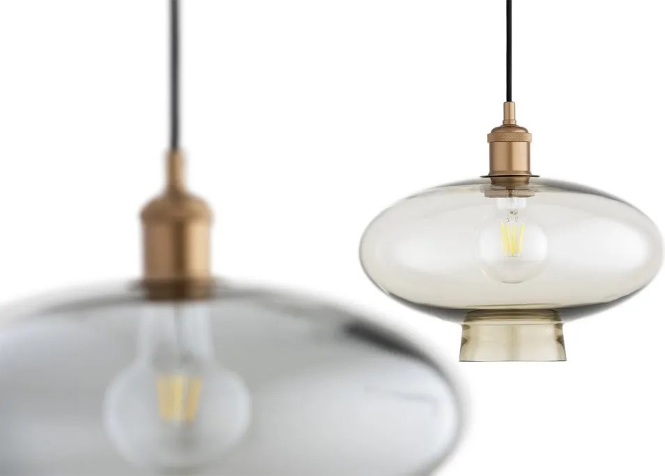 Lustra/pendul design decorativ TRESCO cupru/champagne