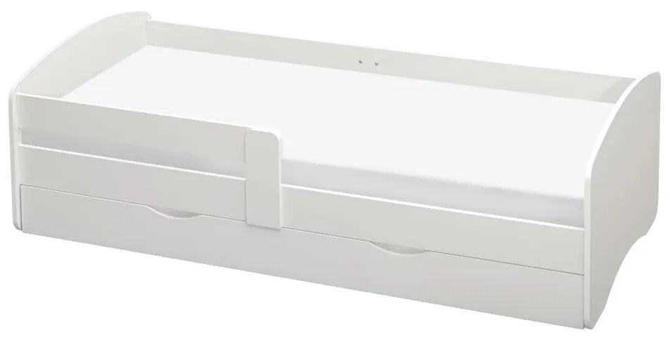 Pat de o persoană 90 cm Carecen (alb) (cu somieră) (cu sp. depozitare). 1116283