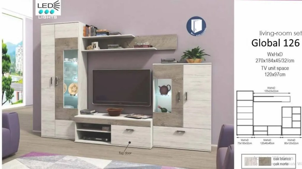 Living GLOBAL126 - blanco+norte