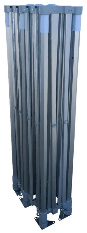 Cort de nuntă 3x6 m din aluminiu – Elegant și de montare rapidă - cu 3 pereți - Negru