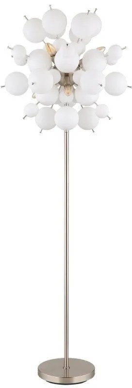Lampadar design modern UDO 6L nickel/alb