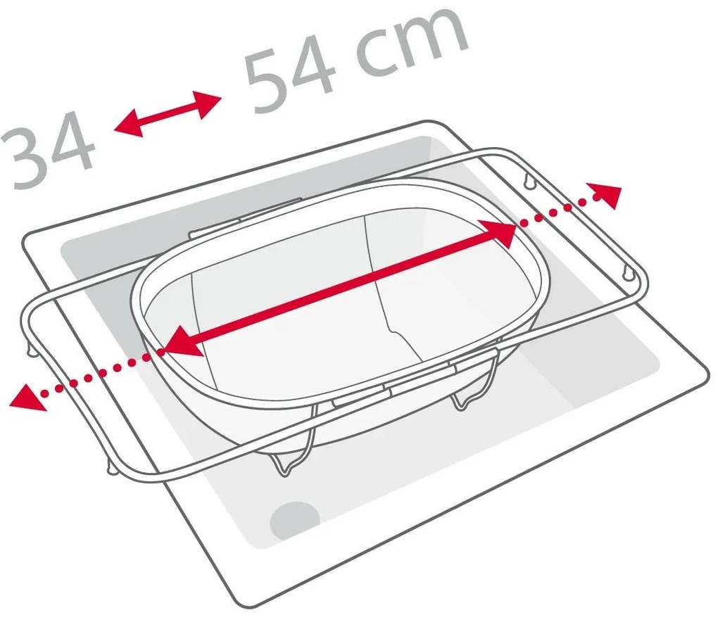 Tescoma GrandCHEF coș filtrant reglabil 34 x 24 cm