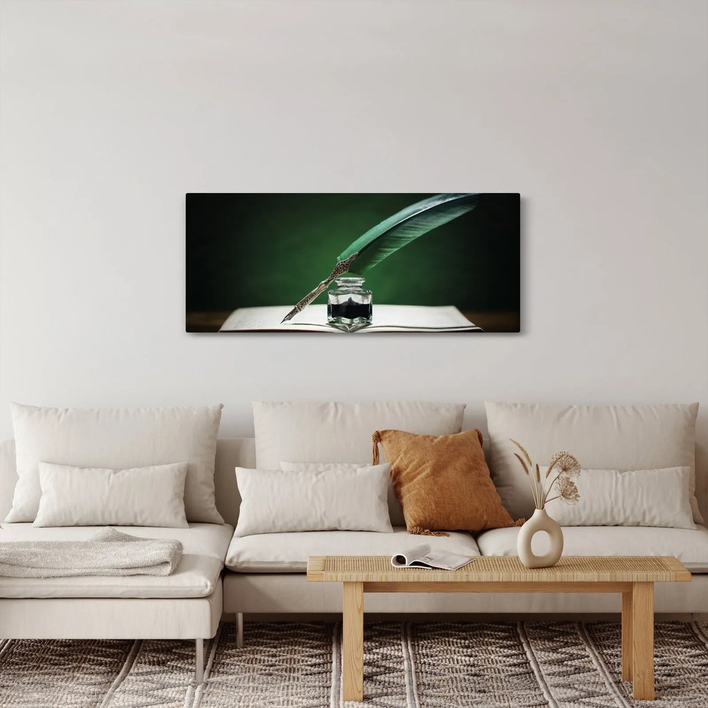 Tablou cu stilou sriind (120x50 cm)
