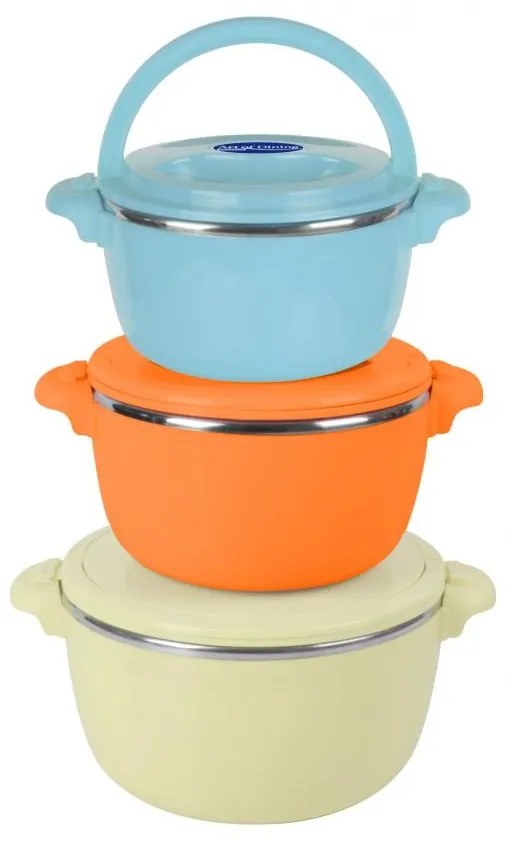 SET 3CASEROLE TERMICE 2+4+6L,BELLY BEIGE