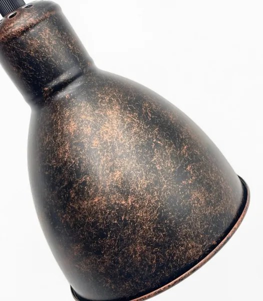 Brilagi - Lustră LED RIDDY pe cablu, 1xE27/60W/230V, cupru/patină