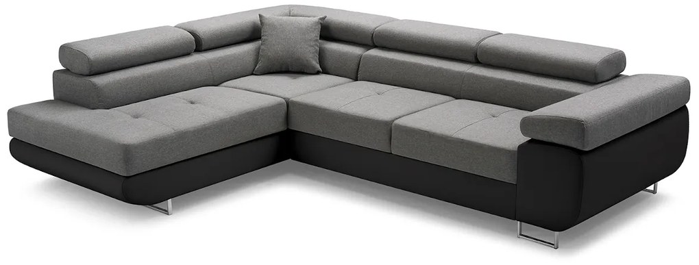 Supermobel Coltar extensibil ASTON, 273x70/85x203, sioux 1115/lux 32, colt pe dreapta