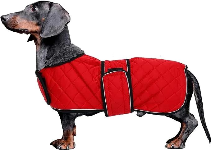 Jachetă impermeabilă pentru câini cu lână, bretele interioare și reglabile, xs