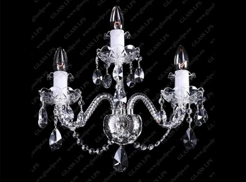 Aplica de perete 3 brate cristal Bohemia N21 009/03/1-A; lip