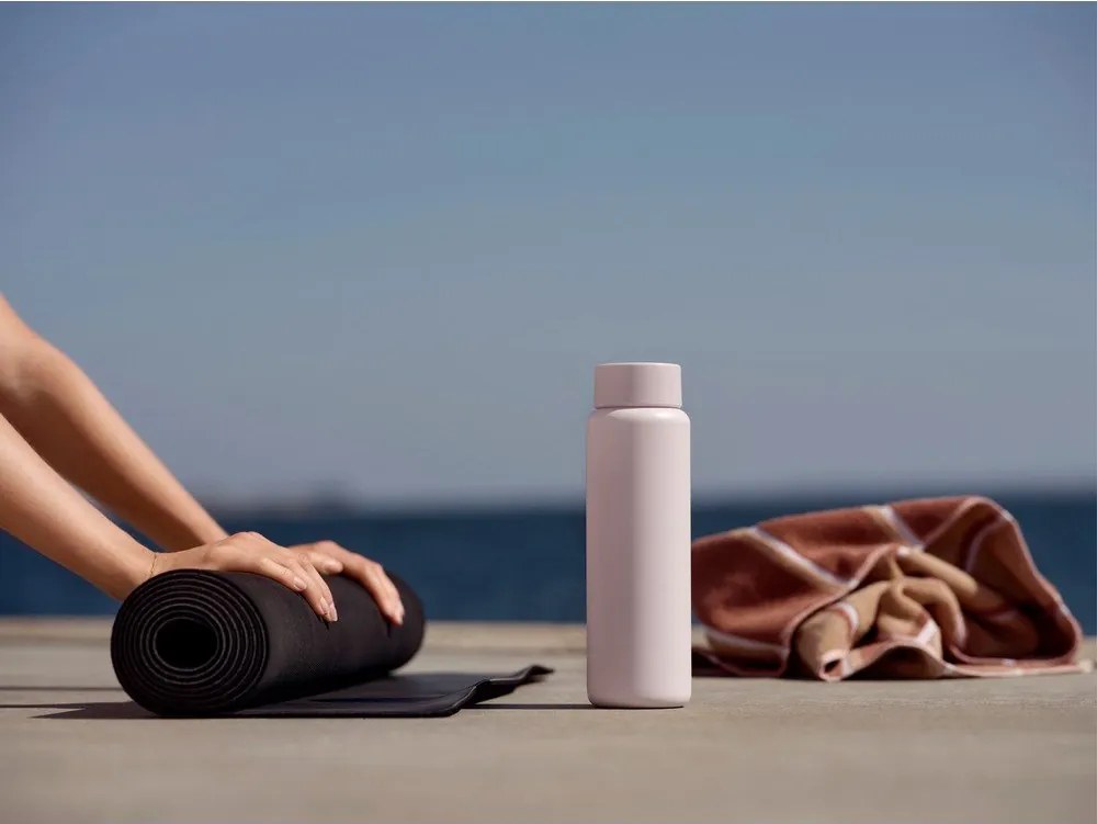 Cană termos roz-deschis din oțel inoxidabil 650 ml Singles – Zone