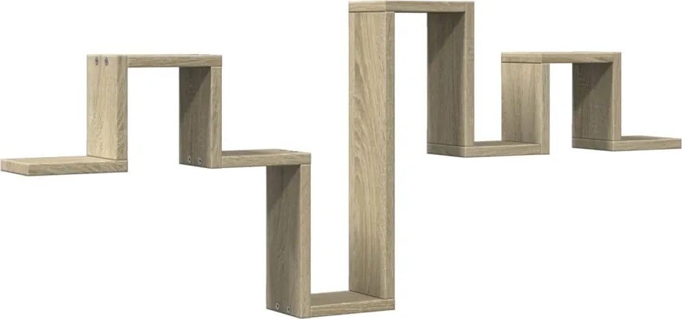 vidaXL Raft de perete, stejar sonoma, 104,5x10x43 cm, lemn prelucrat