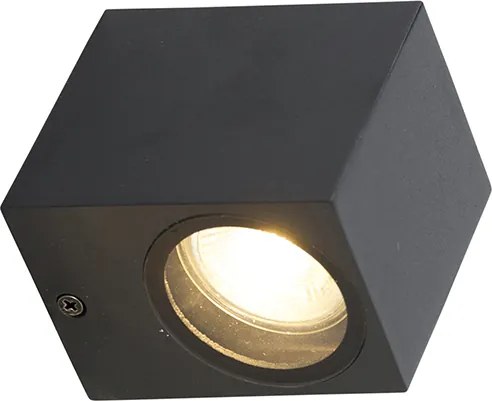 Lampa de perete moderna neagra IP44 - Baleno