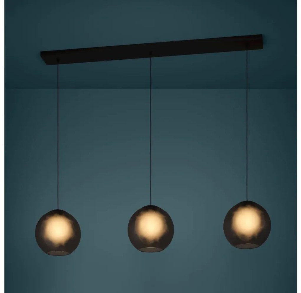 Lustră pe cablu Eglo 390214 ARANGONA 3xE27/40W/230V gri