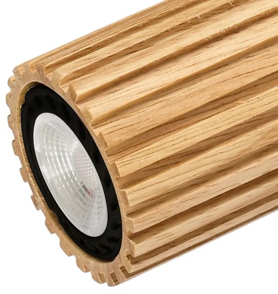 Brilagi - Spot MODERN WOOD 4xGU10/8W/230V lemn/negru