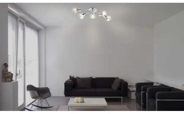 Globo 54921-5 - Lustră aplicată LOTHAR 5xE14/40W/230V