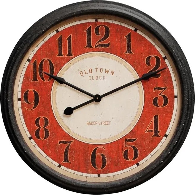 Ceas de perete, din metal, aspect vintage, Target