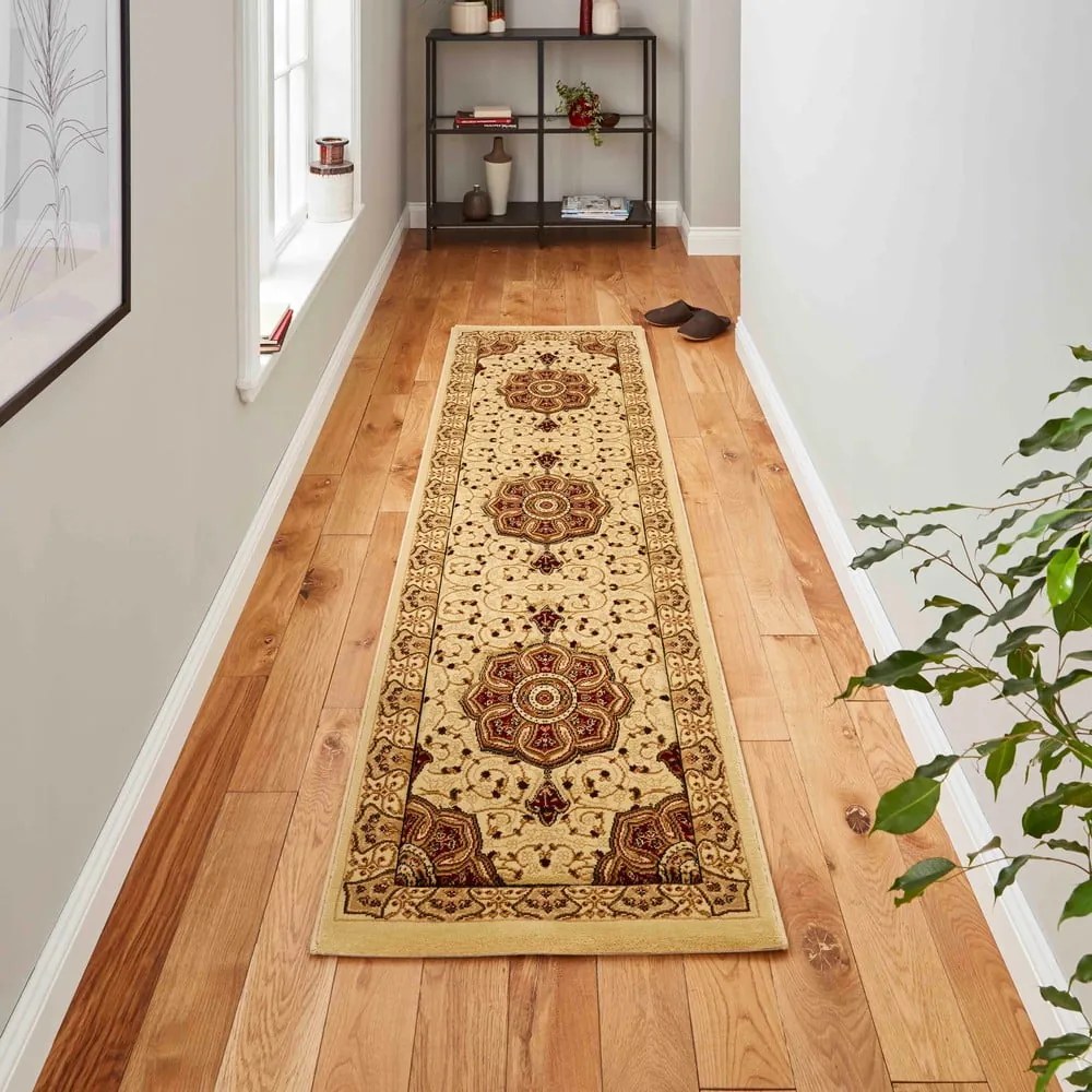 Covor tip traversă roșu/bej 67x240 cm Heritage – Think Rugs