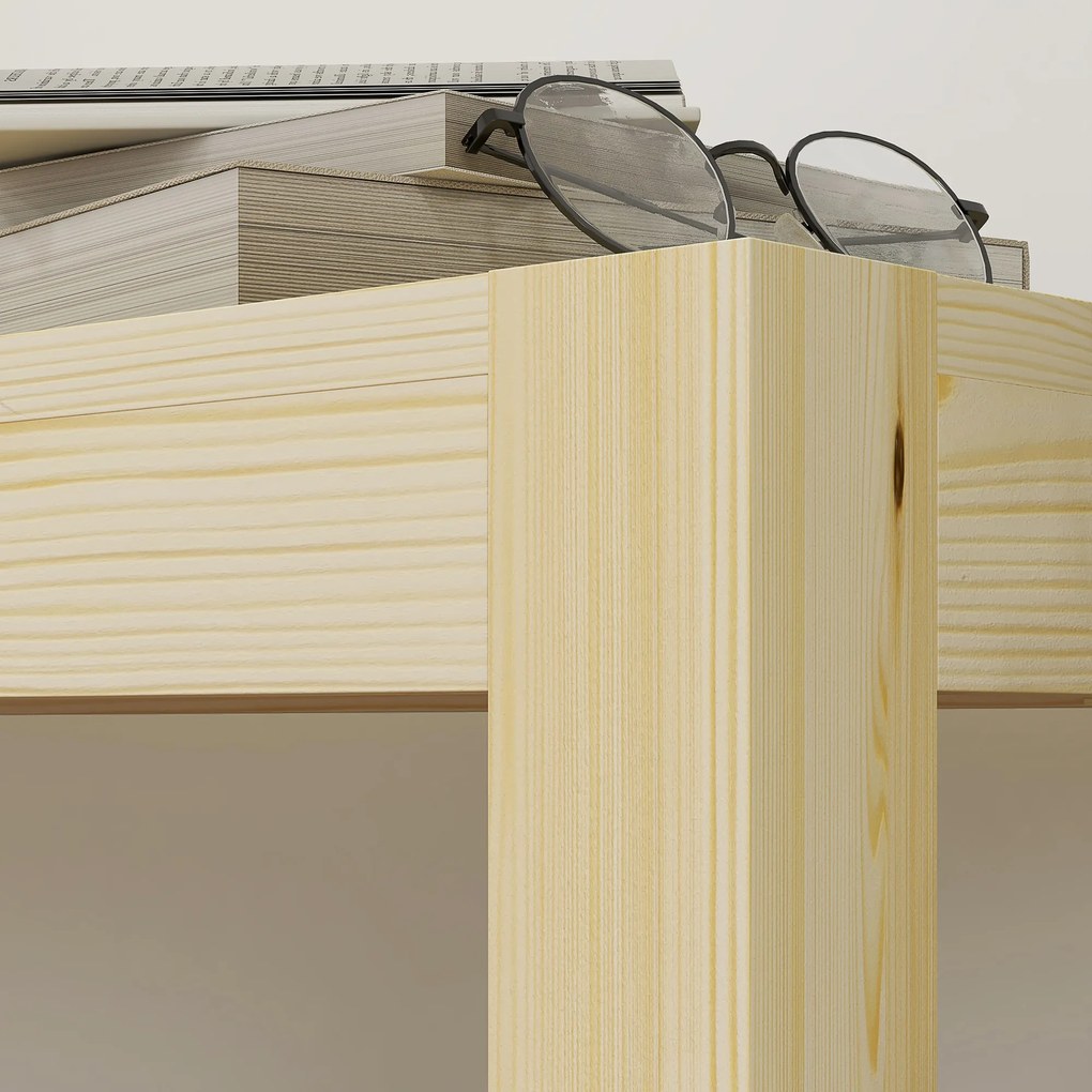 HOMCOM Bancă de ședere, loc pentru 3 persoane, până la 330 kg, pin, 175x33x45 cm | Aosom Romania