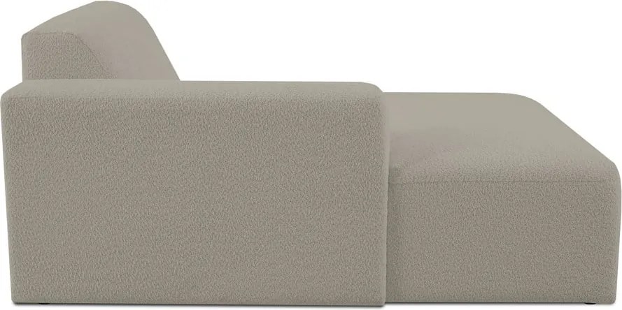 Modul pentru canapea maro deschis cu tapițerie din stofă bouclé (cu colț pe partea stângă ) Roxy – Scandic